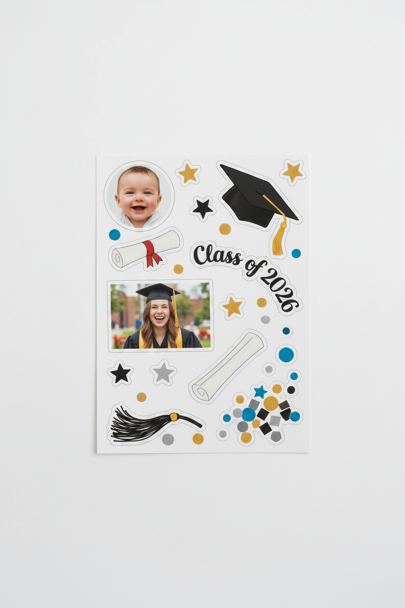 4x7 Customized Photo Sticker Sheet